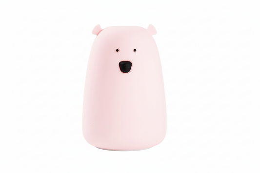 Big Bear Silicone Lamp with Remote - Pink