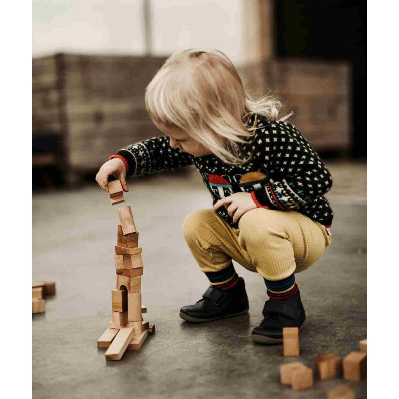 Wooden Tower Puzzle - Colorful